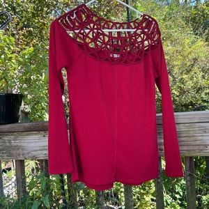 Black Swan Sweater Cut Out Top NWT Size S